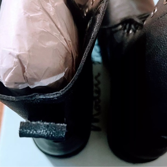 *++NEW***MODERN FICTION ANTONYM BLACK LEATHER BOOTS LACE UP MENS - Picture 4 of 6